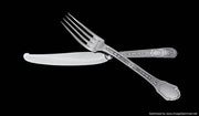 Tetard - 159pc. Antique French 950 Sterling Silver Flatware Set, Versailles Model + Storage Cabinet, Museum Quality.