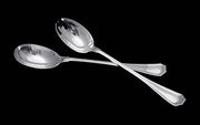 Tetard - 185pc Original French Art Deco Sterling Silver Flatware Set + 5 Drawer Storage Cabinet & 17 Serving Pieces.