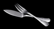 Puiforcat (Hermes) - 246pc French 950 Sterling Silver & Vermeil Flatware Set + Chest, Silver, Gold