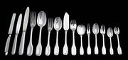 Brille - 204pc Antique French Original Art Deco 950 Sterling Silver Flatware Set