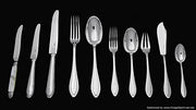Bloch & Eschwege 228pc Original French Art Deco Sterling Silver Flatware Set