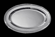 Odiot - Two Large Oval 950 Sterling Silver Louis XVI Serving Platters, 1880s