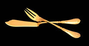 Societe Parisienne d'Orfevrerie (Odiot) - 184pc. French Gold Plated Sterling Silver (Vermeil) Flatware Set + Cabinet