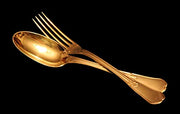 Puiforcat (Hermes) - 246pc French 950 Sterling Silver & Vermeil Flatware Set + Chest, Silver, Gold