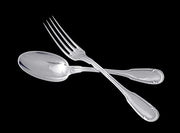 Savary & Fils - 182pc. French Antique 950 Sterling Silver Flatware Set, 26 Svg. Pcs. + Chest