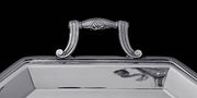 Tetard & Christofle - 4pc Art Deco "Gatsby Era" Tetard 950 Sterling Silver Tea Set + Christofle Serving Tray, 1920s, Museum Quality
