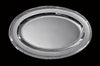 Odiot - Two Large Oval 950 Sterling Silver Louis XVI Serving Platters, 1880s