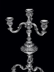 Tetard - Two 4-Candle Antique French Louis XVI 950 Sterling Silver Candelabra + Storage Wraps, Museum Quality