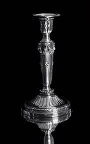 Tetard - Two French Antique Louis XVI 5-Candle 950 Sterling Silver Candelabra + Storage Wraps, Museum Quality.