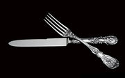 Italian - 206pc. Sterling Silver Flatware Set, "Frances 1" Pattern by "A. CESA S.C." + Storage Trays