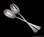 Savary - 146pc. Original French Art Deco 950 Sterling Silver Flatware Set, 17 Seg. Pcs., Storage Chest, Rare Mother of Pearl Knives.