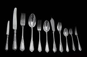 Caron - 197pc. Antique French 950 Sterling Silver & Vermeil Flatware Set, Marly Pattern !