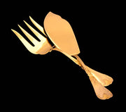 Societe Parisienne d'Orfevrerie (Odiot) - 184pc. French Gold Plated Sterling Silver (Vermeil) Flatware Set + Cabinet