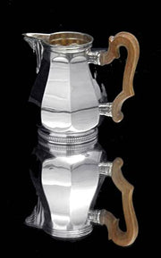 Tetard Freres - 6pc. French Original Art Deco (Gatsby Era) 950 Sterling Silver Tea Set + Storage Wraps, Museum Quality.