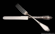 296pc. Antique French 950 Sterling Silver and Vermeil Flatware Set, Service for 24.
