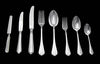French - Antique Sterling Silver Flatware Set, 95pcs. + Storage Trays