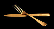 Puiforcat (Hermes) - 246pc French 950 Sterling Silver & Vermeil Flatware Set + Chest, Silver, Gold