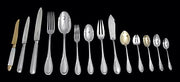 Lapparra - 220pcs. French 950 Sterling Silver Flatware Set,  19 Serving Pieces + Chests !