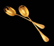 Societe Parisienne d'Orfevrerie (Odiot) - 184pc. French Gold Plated Sterling Silver (Vermeil) Flatware Set + Cabinet