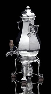 Tetard Freres - 6pc. French Original Art Deco (Gatsby Era) 950 Sterling Silver Tea Set + Storage Wraps, Museum Quality.