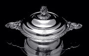 Odiot - Two 3pc. Covered 19th Century 950 Sterling Silver Vegetable Servers