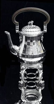 Puiforcat (Hermes) - 8pc. French Louis XVI 950 Sterling Silver Tea/Coffee Set + Wraps