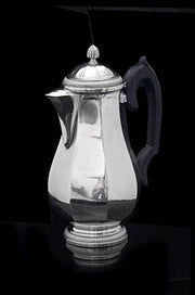 Ernst Prost & Caron - 5pc Original French Art Deco 950 Sterling Silver Tea Set