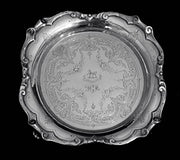 SAVORY And Sons - 9pc. 19th Century Victorian (British) Sterling Silver Tea Set + Storage Wraps.