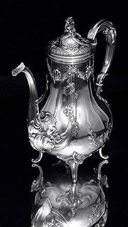 Boulenger - 6pc. Antique French 950 Sterling Silver Tea Set
