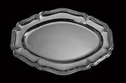 Alphonse Debain - 10pc Antique French 950 Sterling Silver Serving Platter Set + Storage Wraps