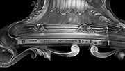Odiot - Antique French 950 Sterling Silver and Chrystal Candy Serving Dish - 1880s