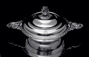 Odiot - Two 3pc. Covered 19th Century 950 Sterling Silver Vegetable Servers