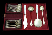 Aucoc 166pc. Antique French 950 Sterling Silver & Vermeil Flatware Set