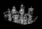 Christofle (Cardeilhac) - 10pc. Antique French 950 Sterling Silver Tea Set - Rare Renaissance Pattern