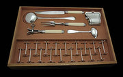 Bloch & Eschwege - 273pc. Antique French 950 Sterling Silver Flatware Set, Rare Mother of Pearl Knives.