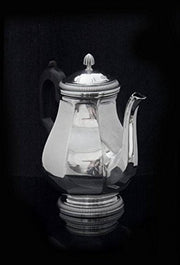 Ernst Prost & Caron - 5pc Original French Art Deco 950 Sterling Silver Tea Set