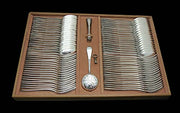 Bloch & Eschwege - 273pc. Antique French 950 Sterling Silver Flatware Set, Rare Mother of Pearl Knives.