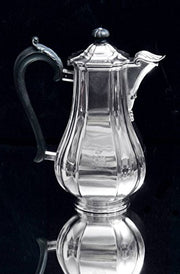 Auguste Leroy 6pc. Original French Art Deco Sterling Silver Tea Set