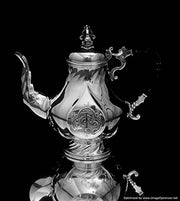 Christofle (Cardeilhac) - 10pc. Antique French 950 Sterling Silver Tea Set - Rare Renaissance Pattern