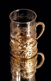 Odiot - 17pc Napoleon III Gold Plated Sterling Silver (Vermeil) Decanter Serving Set. MAGNIFICENT !
