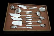 Bloch & Eschwege - 273pc. Antique French 950 Sterling Silver Flatware Set, Rare Mother of Pearl Knives.
