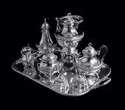 Boulenger - 8pc. Louis XVI 950 Sterling Silver Tea Set