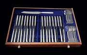 Savary - 277pc. Antique French Sterling Silver Flatware Set, 26 Serving Pieces, 1890s