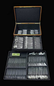 Bloch & Eschwege 228pc Original French Art Deco Sterling Silver Flatware Set