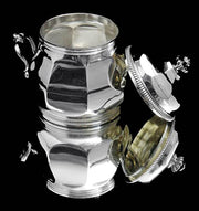 Tetard - 6pc French Art Deco (Gatsby Era) 950 Sterling Silver Tea Coffee Set + Storage Wraps, Museum Quality