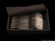 Tetard - 85pc Antique French 950 Sterling Silver Flatware Set + Storage Trays & No Monograms