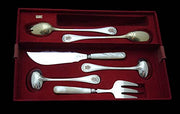 Aucoc 166pc. Antique French 950 Sterling Silver & Vermeil Flatware Set