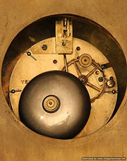 Preyat - French Gold Plated Bronze Wall Clock, Museum Quality - 1800s !!