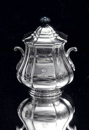 Auguste Leroy 6pc. Original French Art Deco Sterling Silver Tea Set