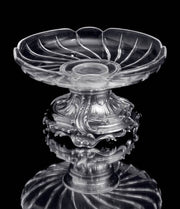 Odiot - Antique French 950 Sterling Silver and Chrystal Candy Serving Dish - 1880s